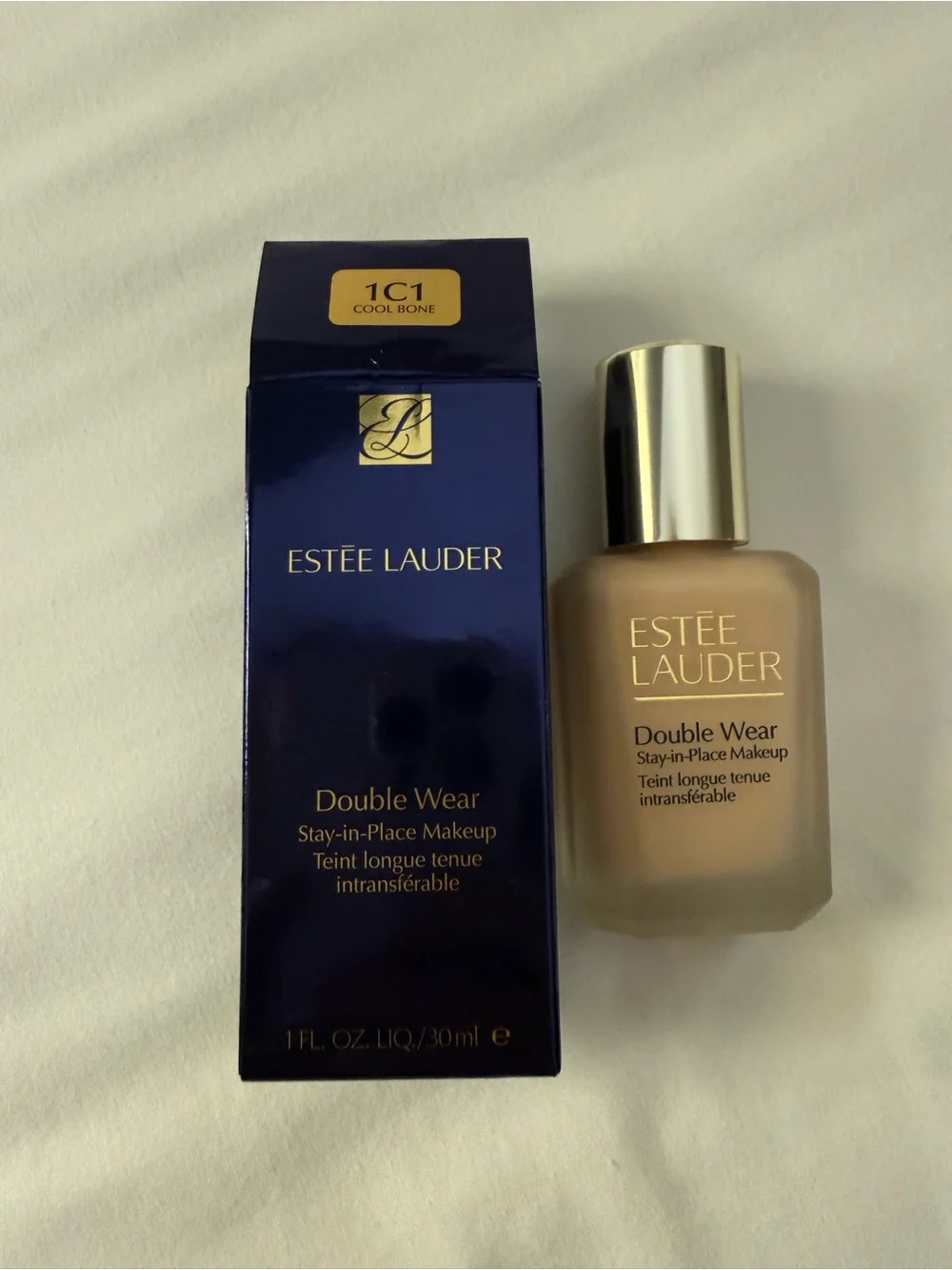 Estée Lauder Double Wear Stay-in-Place Makeup Cool Bone 1C1 New Open Box